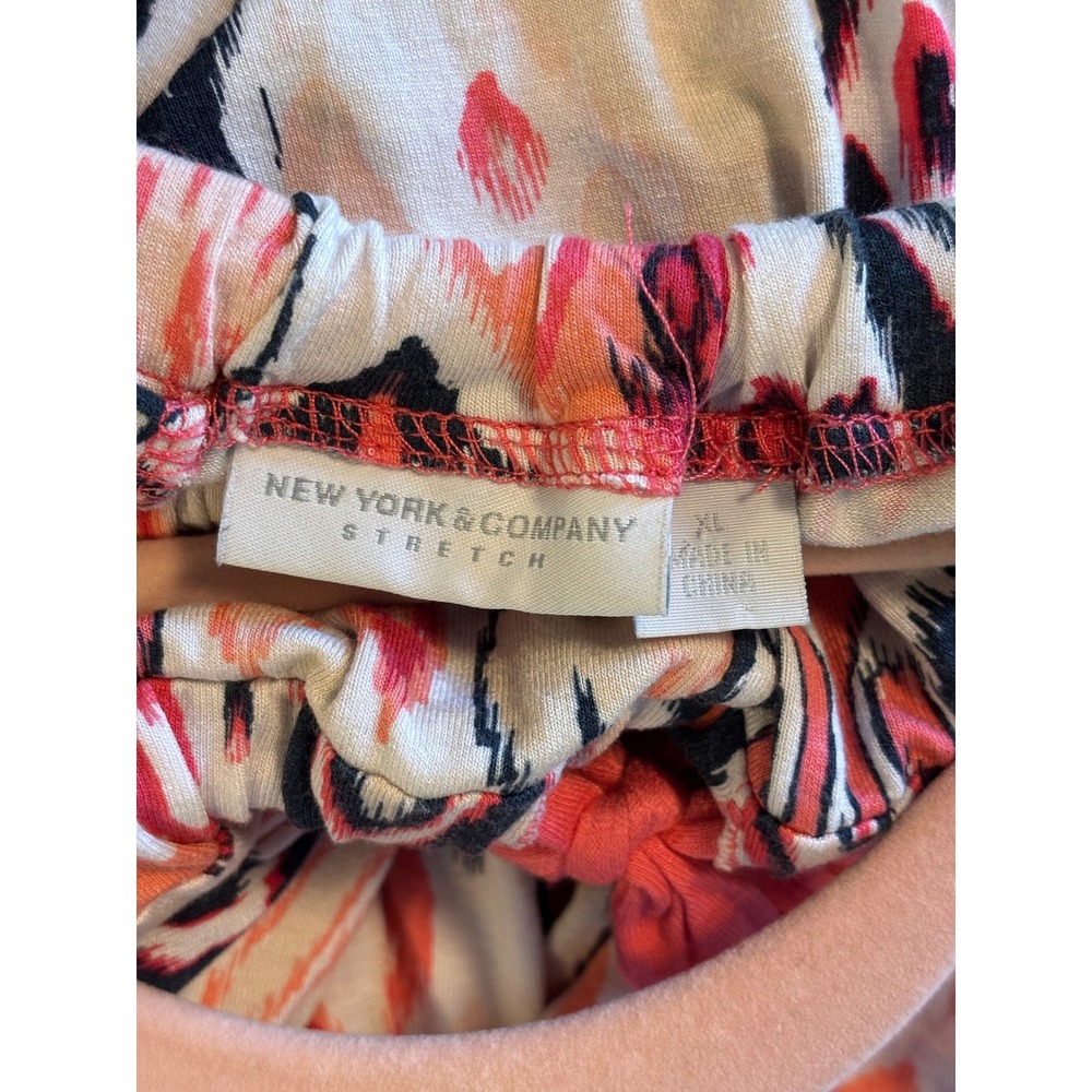 New York & Company Pink Ikat High Low Halter Maxi Dress XL - Picture 6 of 6